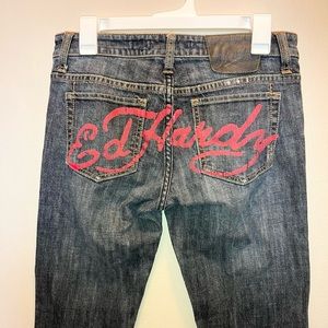 Ed Hardy Spell-out Jeans